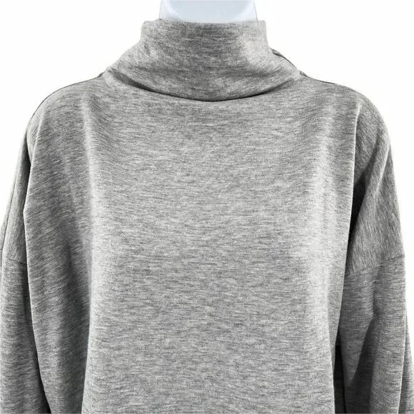 Joy Lab Grey Turtleneck Fleece Lined Sweater XS - Picture 3 of 7